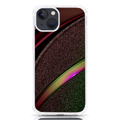 Texture Abstract Curve  Pattern Red Iphone 13 Tpu Uv Print Case by Proyonanggan