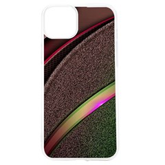 Texture Abstract Curve  Pattern Red Iphone 15 Tpu Uv Print Case