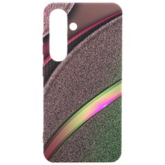 Texture Abstract Curve  Pattern Red Samsung Galaxy S24 6 2 Inch Black Tpu Uv Case by Proyonanggan