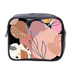 Abstract Boho Bohemian Style Retro Vintage Mini Toiletries Bag (two Sides) by Proyonanggan