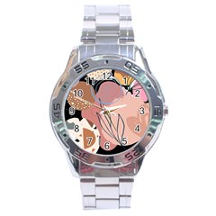 Abstract Boho Bohemian Style Retro Vintage Stainless Steel Analogue Watch by Proyonanggan