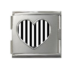 Stripes Geometric Pattern Digital Art Art Abstract Abstract Art Mega Link Heart Italian Charm (18mm)