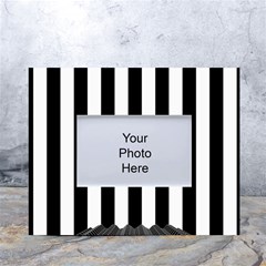 Stripes Geometric Pattern Digital Art Art Abstract Abstract Art White Tabletop Photo Frame 4 x6  by Proyonanggan