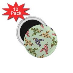 Berries Flowers Pattern Print 1 75  Magnets (10 Pack)  by Maspions