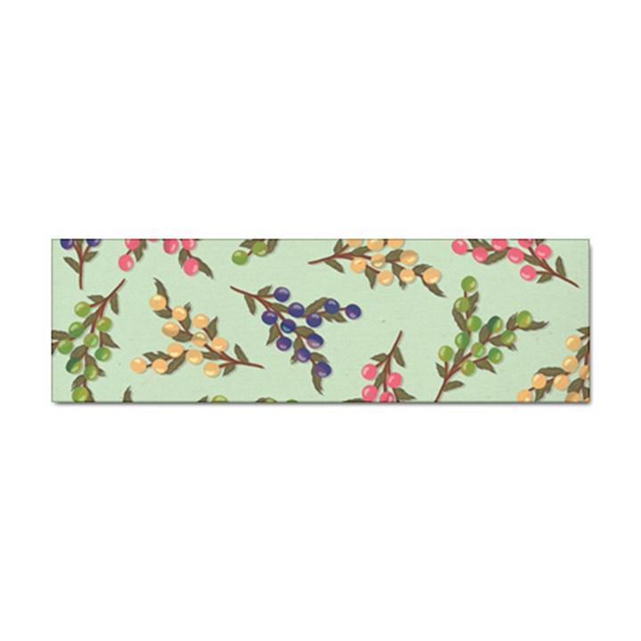 Berries Flowers Pattern Print Sticker Bumper (100 pack)