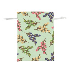 Berries Flowers Pattern Print Lightweight Drawstring Pouch (s)