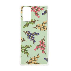 Berries Flowers Pattern Print Samsung Galaxy Note 20 Tpu Uv Case