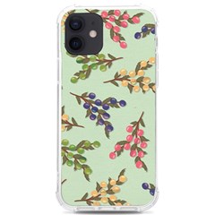 Berries Flowers Pattern Print Iphone 12/12 Pro Tpu Uv Print Case