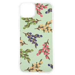 Berries Flowers Pattern Print Iphone 15 Tpu Uv Print Case by Maspions