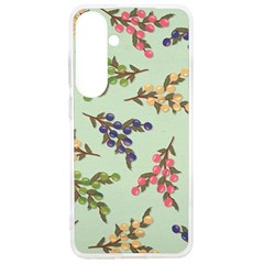 Berries Flowers Pattern Print Samsung Galaxy S24 Ultra 6 9 Inch Tpu Uv Case