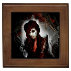 Melancholy Autumn Framed Tile by MRNStudios