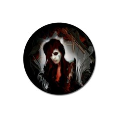 Melancholy Autumn Magnet 3  (round) by MRNStudios