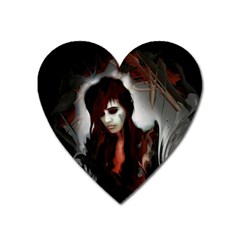 Melancholy Autumn Heart Magnet by MRNStudios