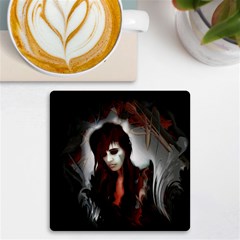 Melancholy Autumn Uv Print Square Tile Coaster  by MRNStudios