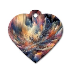 Fa1b89bd-d225-4e0a-b736-7b40b9a60316 Dog Tag Heart (one Side) by RiverRootz