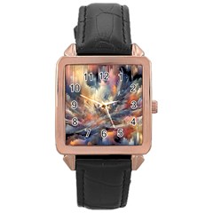 Fa1b89bd-d225-4e0a-b736-7b40b9a60316 Rose Gold Leather Watch  by RiverRootz