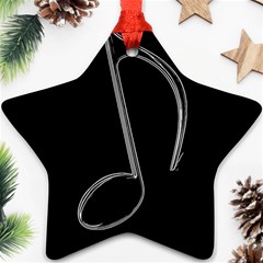 Eighth Note 8e245177-3b01-46c5-8203-b2dfeddb6d62 Ornament (star) by RiverRootz