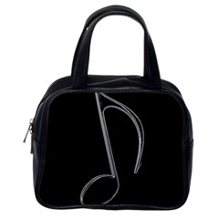 Eighth Note 8e245177-3b01-46c5-8203-b2dfeddb6d62 Classic Handbag (one Side) by RiverRootz