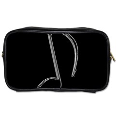 Eighth Note 8e245177-3b01-46c5-8203-b2dfeddb6d62 Toiletries Bag (one Side) by RiverRootz