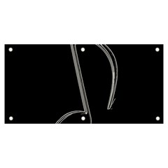 Eighth Note 8e245177-3b01-46c5-8203-b2dfeddb6d62 Banner And Sign 6  X 3  by RiverRootz