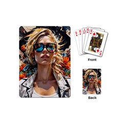 Colorful Model Playing Cards Single Design (mini)