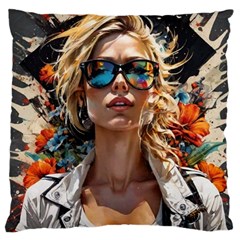 Colorful Model Large Cushion Case (two Sides) by Sparkle