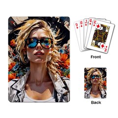 Colorful Model Playing Cards Single Design (rectangle)