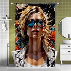 Colorful Model Shower Curtain 48  X 72  (small)  by Sparkle