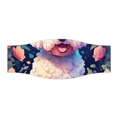 Cute Puppy With Flowers Stretchable Headband by Sparkle