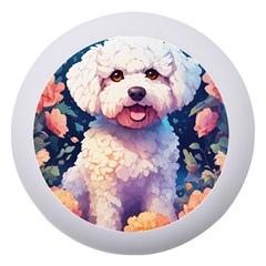 Cute Puppy With Flowers Dento Box With Mirror