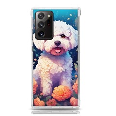 Cute Puppy With Flowers Samsung Galaxy Note 20 Ultra Tpu Uv Case by Sparkle