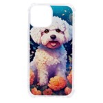 Cute Puppy With Flowers iPhone 13 mini TPU UV Print Case Front