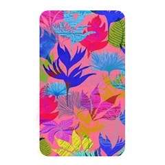 Pink And Blue Floral Memory Card Reader (rectangular) by Sparkle