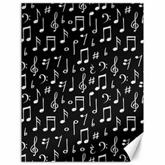 Chalk Music Notes Signs Seamless Pattern Canvas 12  X 16  by Ravend