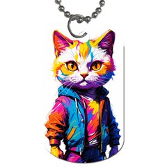 Wild cat Dog Tag (One Side)