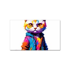 Wild cat Sticker Rectangular (100 pack)