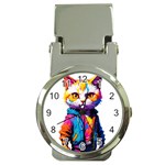 Wild cat Money Clip Watches Front