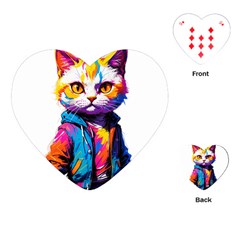 Wild cat Playing Cards Single Design (Heart)