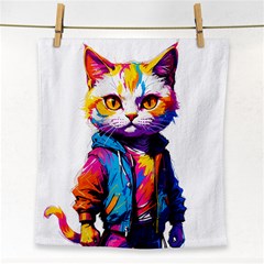 Wild cat Face Towel