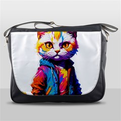 Wild cat Messenger Bag