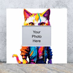 Wild Cat White Wall Photo Frame 5  X 7  by Sosodesigns19