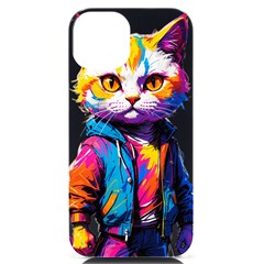 Wild cat iPhone 14 Black UV Print Case