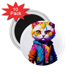 Wild Cat 2 25  Magnets (10 Pack)  by Sosodesigns19