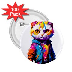 Wild Cat 2 25  Buttons (100 Pack)  by Sosodesigns19