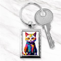 Wild Cat Key Chain (rectangle)