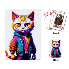 Wild Cat Playing Cards Single Design (rectangle)