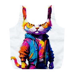 Wild Cat Full Print Recycle Bag (l) by Sosodesigns19