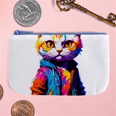 Wild Cat Large Coin Purse