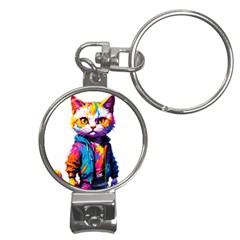 Wild Cat Nail Clippers Key Chain by Sosodesigns19