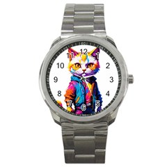 Wild Cat Sport Metal Watch by Sosodesigns19